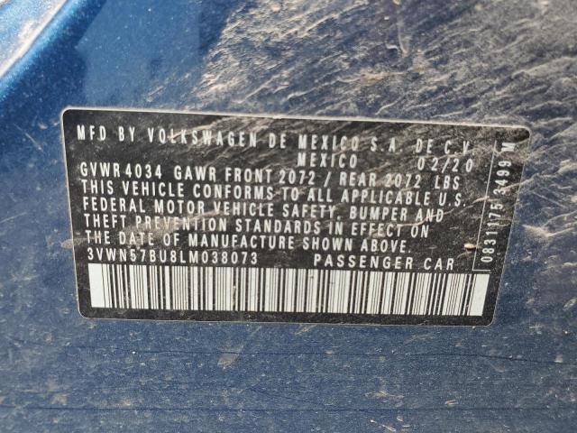 2020 VOLKSWAGEN JETTA S - 3VWN57BU8LM038073