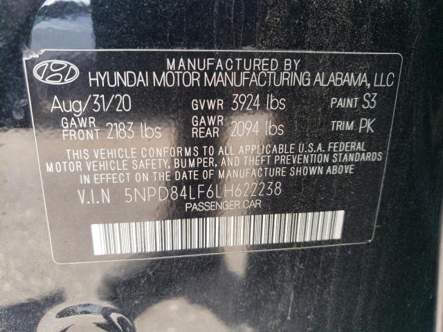 2020 HYUNDAI ELANTRA SE - 5NPD84LF6LH622238
