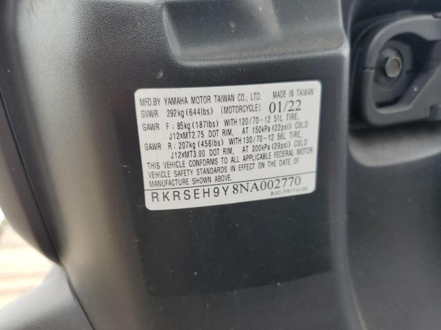 2022 YAMAHA YW125 RKRSEH9Y8NA002770