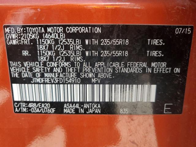 2015 TOYOTA RAV4 LIMIT - JTMDFREV3FD154910