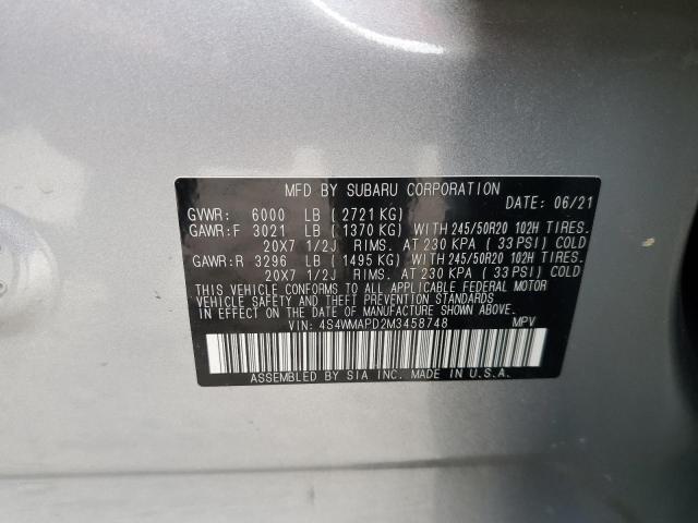 2021 SUBARU ASCENT LIM - 4S4WMAPD2M3458748
