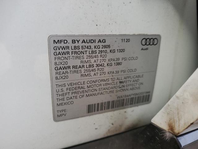 2021 AUDI SQ5 PREMIU WA1B4AFY5M2031944