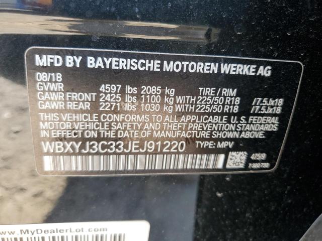 VIN WBXYJ3C33JEJ91220 2018 BMW X2, Sdrive28I no.13