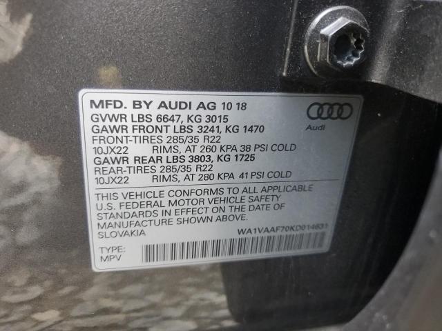 VIN WA1VAAF70KD014631 2019 Audi Q7, Prestige no.13