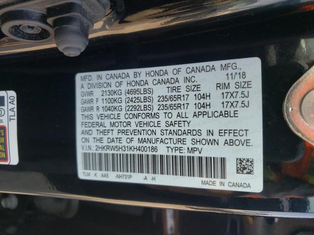 2019 HONDA CR-V LX - 2HKRW5H31KH400186