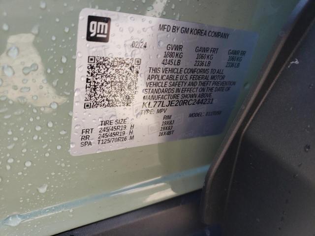 2024 CHEVROLET TRAX 2RS KL77LJE20RC244231