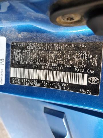 2017 TOYOTA CAMRY LE - 4T1BF1FK5HU712655