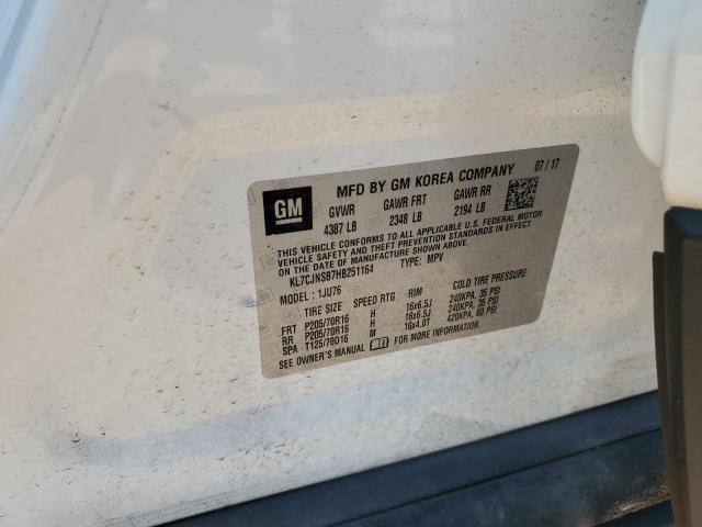 2017 CHEVROLET TRAX LS - KL7CJNSB7HB251164