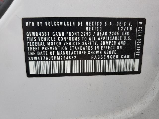 2017 VOLKSWAGEN JETTA GLI - 3VW4T7AJ5HM294882