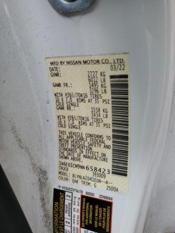 2022 NISSAN FRONTIER S - 1N6ED1CM9NN658423