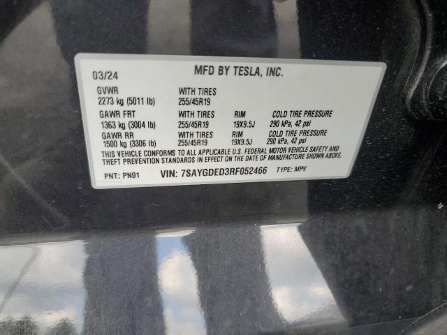 2024 TESLA MODEL Y - 7SAYGDED3RF052466