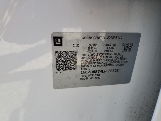 2020 CHEVROLET MALIBU LT - 1G1ZD5ST4LF086603