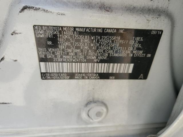 2015 TOYOTA RAV4 LIMIT - 2T3DFREV2FW241104