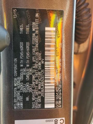 2016 TOYOTA 4RUNNER SR JTEBU5JR8G5307125