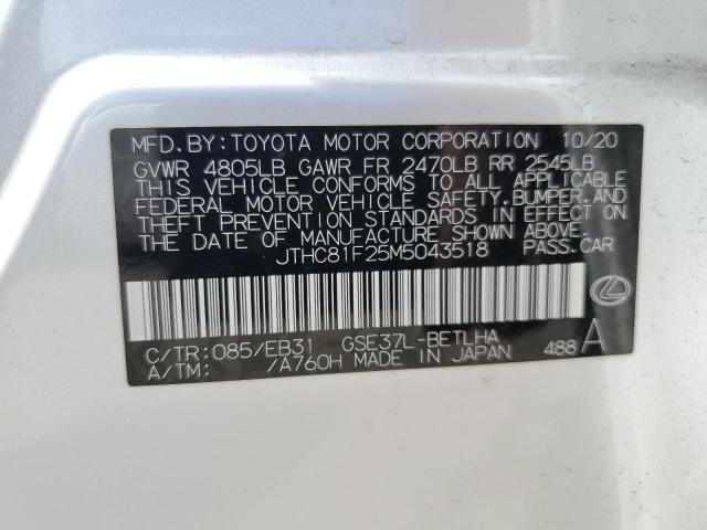 2021 LEXUS IS 300 - JTHC81F25M5043518