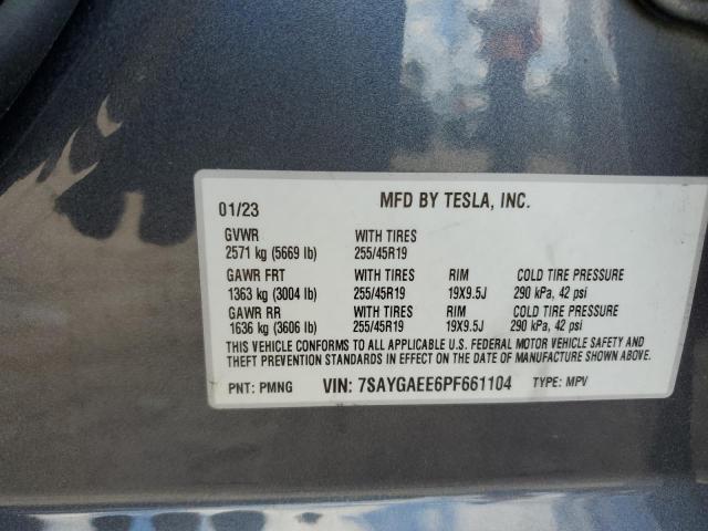 2023 TESLA MODEL Y - 7SAYGAEE6PF661104