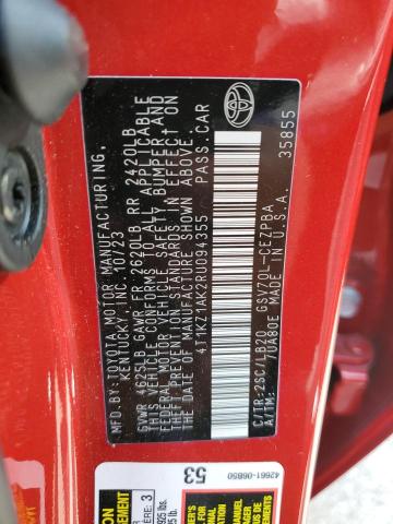 2024 TOYOTA CAMRY TRD - 4T1KZ1AK2RU094355