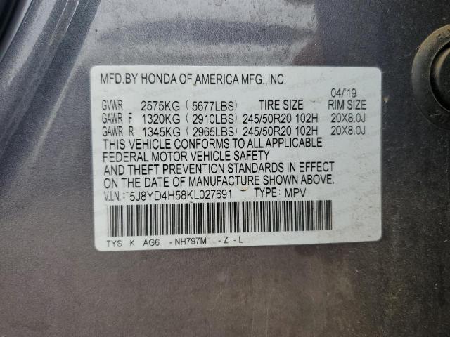 VIN 5J8YD4H58KL027691 2019 Acura MDX, Technology no.13