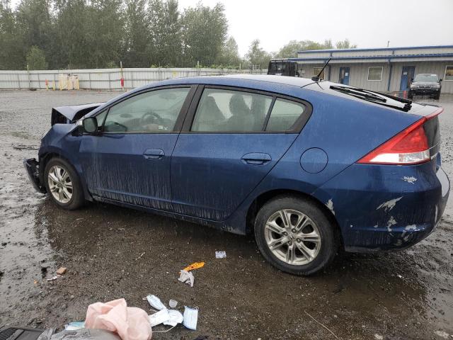 HONDA INSIGHT EX 2010 blue  hybrid engine JHMZE2H71AS024379 photo #3