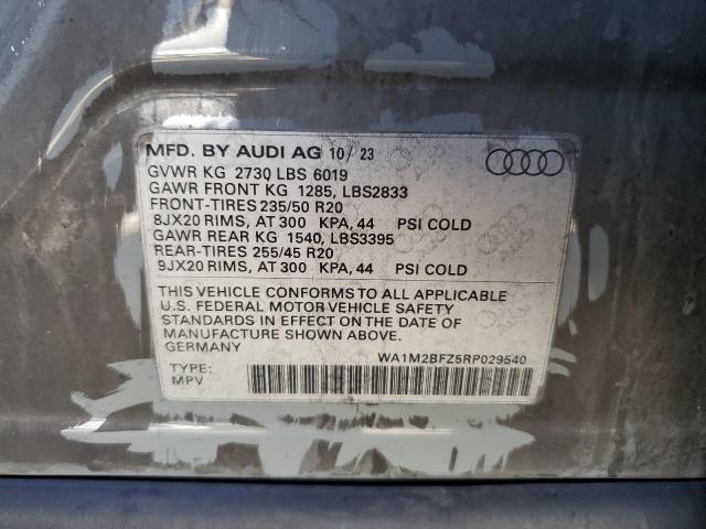 VIN WA1M2BFZ5RP029540 2024 AUDI Q4 E-TRON no.13