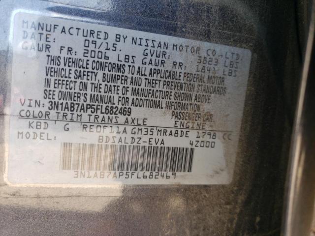 VIN 3N1AB7AP5FL682469 2015 Nissan Sentra, S no.12