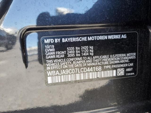 VIN WBAJA9C07LCD44168 2020 BMW 5 Series, 530E no.12