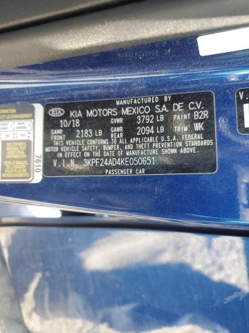 2019 KIA FORTE FE - 3KPF24AD4KE050651