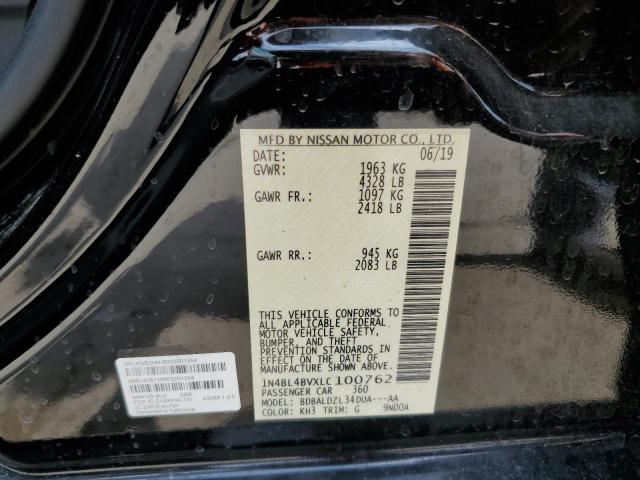 VIN 1N4BL4BVXLC100762 2020 Nissan Altima, S no.12