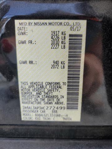 2017 NISSAN ALTIMA 2.5 - 1N4AL3AP3HC272499