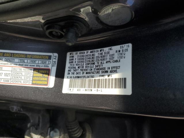 2015 HONDA CR-V EXL - 5J6RM4H72FL047763