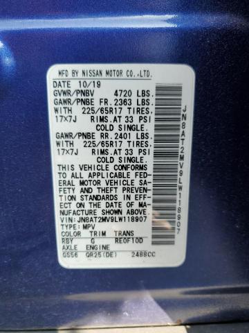 2020 NISSAN ROGUE S - JN8AT2MV9LW118907