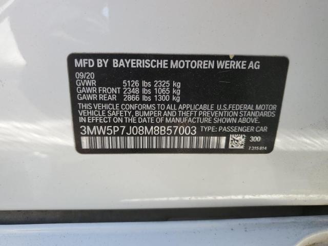 VIN 3MW5P7J08M8B57003 2021 BMW 3 Series, 330E no.12