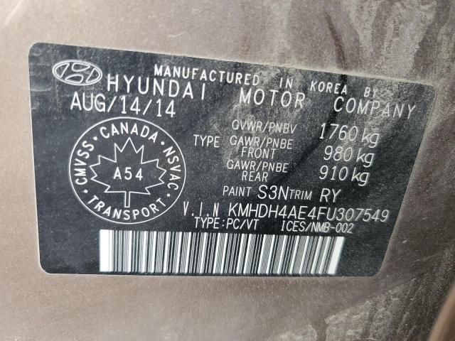 2015 HYUNDAI ELANTRA SE - KMHDH4AE4FU307549