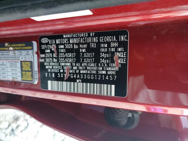 2016 KIA SORENTO LX - 5XYPG4A33GG121457