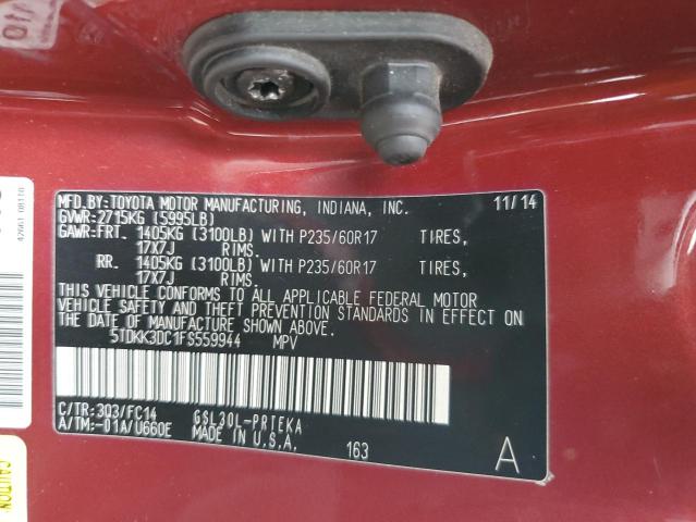 2015 TOYOTA SIENNA LE - 5TDKK3DC1FS559944