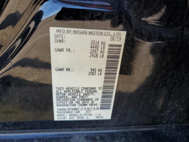 2019 NISSAN ALTIMA EDI - 1N4AL4FV8KC259719