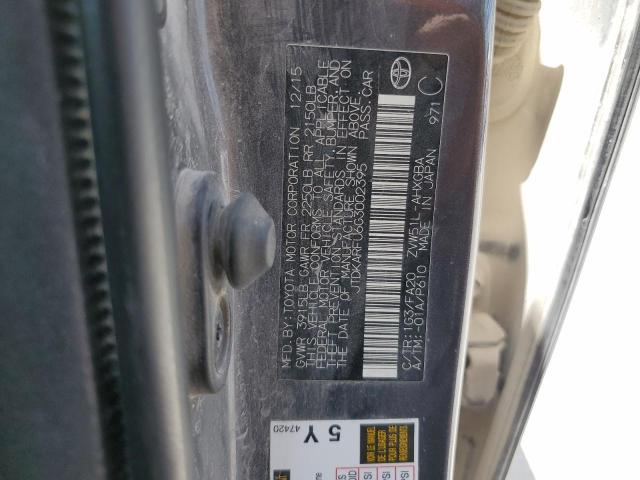 2016 TOYOTA PRIUS - JTDKARFU6G3002395