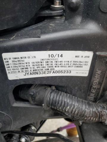 2015 YAMAHA FZ09 JYARN33E2FA005233