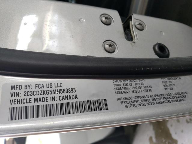 2021 DODGE CHALLENGER - 2C3CDZKG5MH560893