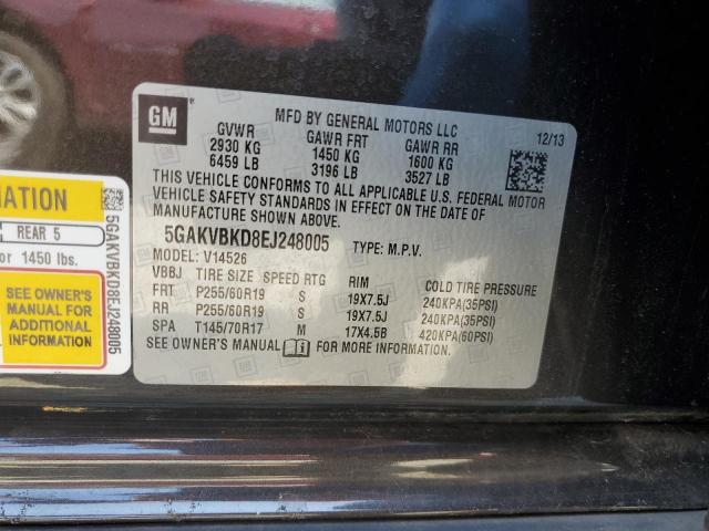 VIN 5GAKVBKD8EJ248005 2014 Buick Enclave no.13