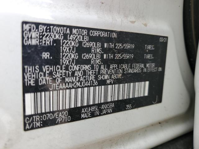 2021 TOYOTA VENZA LE - JTEAAAAH2MJ044136