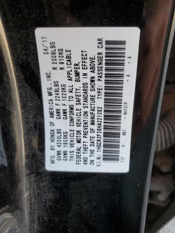 2017 HONDA ACCORD LX - 1HGCR2F36HA221092