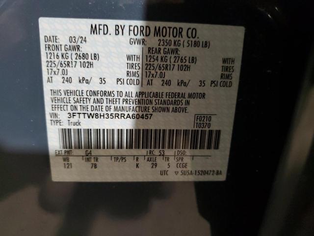 2024 FORD MAVERICK X - 3FTTW8H35RRA60457