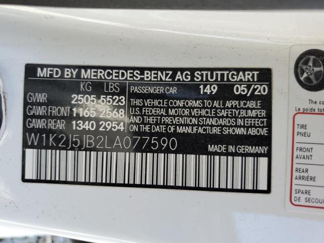 VIN W1K2J5JB2LA077590 2020 MERCEDES-BENZ CLC-CLASS no.12