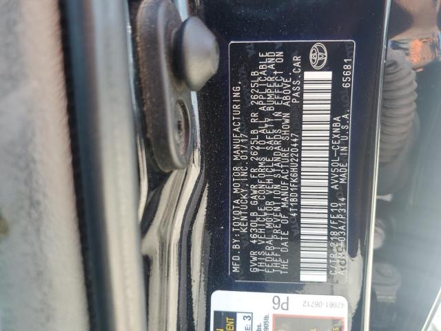 2017 TOYOTA CAMRY HYBR - 4T1BD1FK6HU220447