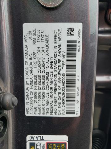 2020 HONDA CR-V LX - 2HKRW2H2XLH622040