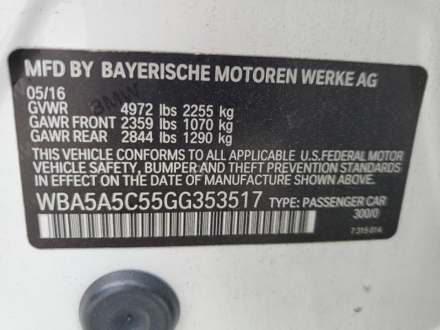 VIN WBA5A5C55GG353517 2016 BMW 5 Series, 528 I no.12