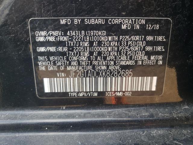 2019 SUBARU CROSSTREK - JF2GTADCXK8282685
