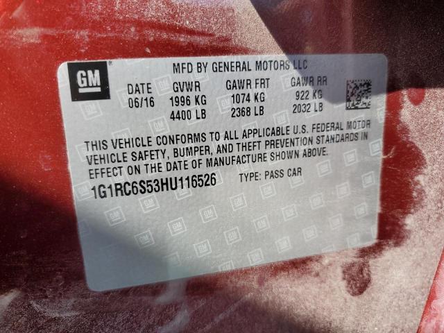 VIN 1G1RC6S53HU116526 2017 Chevrolet Volt, LT no.13