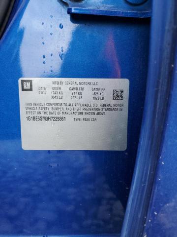 2017 CHEVROLET CRUZE LT - 1G1BE5SM9H7225861
